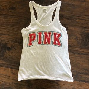 PINK | sequins tank| size xs